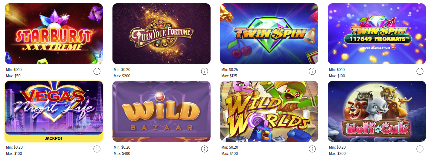 caesars palace west virginia casino games